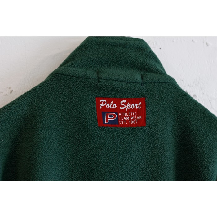 1990s “POLO SPORT” Vintage Fleece Track Jacket Made in USA | Vintage.City 빈티지숍, 빈티지 코디 정보
