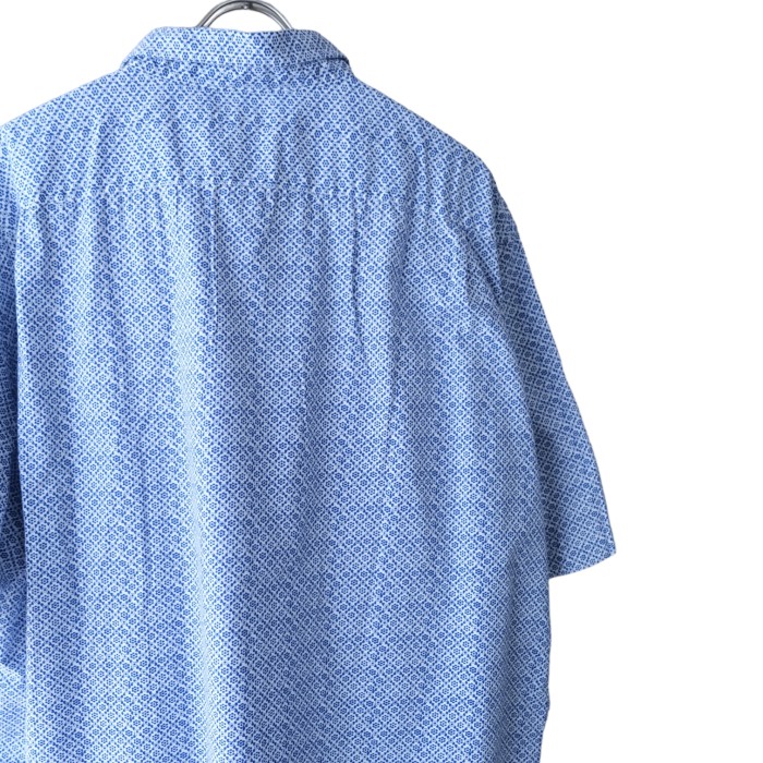 00s NAUTICA Blue Flower Pattern Shirt | Vintage.City 古着屋、古着コーデ情報を発信