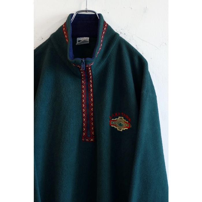 1990s Tyrolean tape Halfzip Vintage Fleece Jacket Made in CANADA | Vintage.City 古着屋、古着コーデ情報を発信