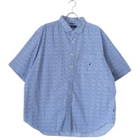 00s NAUTICA Blue Flower Pattern Shirt | Vintage.City 빈티지숍, 빈티지 코디 정보