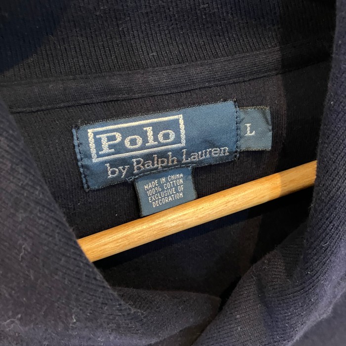 Polo Ralph Lauren ポロ ラルフローレン ショールカラー コットンニット ネイビー Lサイズ | Vintage.City 古着屋、古着コーデ情報を発信