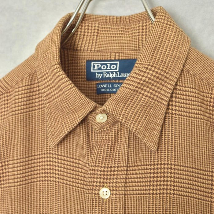 90s " polo ralph lauren " cotton light flannel shirts | Vintage.City 古着屋、古着コーデ情報を発信