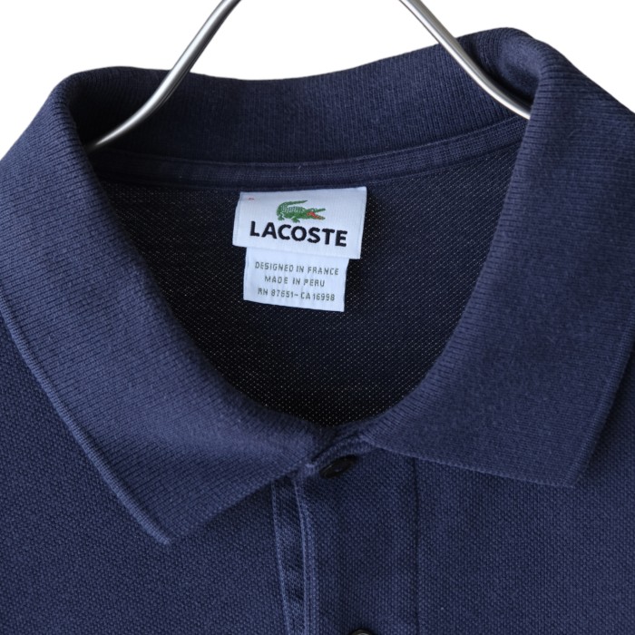 Lacoste Navy Polo Shirt | Vintage.City 古着屋、古着コーデ情報を発信