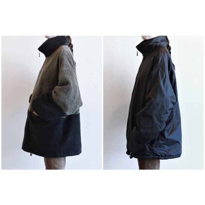 Boa Fleece / Nylon Reversible Volume Jacket | Vintage.City 빈티지숍, 빈티지 코디 정보