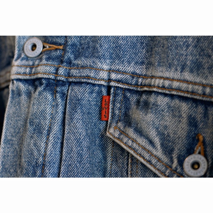1980s EU “Levi's” 70611 Orange Tab Vintage Denim Jacket | Vintage.City 빈티지숍, 빈티지 코디 정보