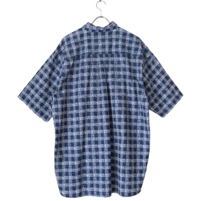 90s VAN HEUSEN Linen Blue Check Shirt | Vintage.City 빈티지숍, 빈티지 코디 정보