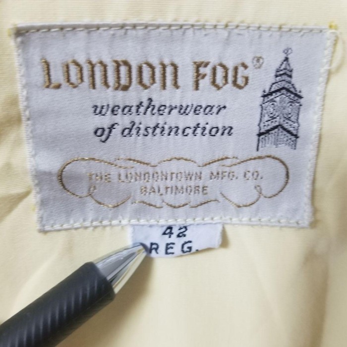70s LONDON FOG 　スイングトップ　ハリントンジャケット　ヴィンテージ　アイボリー　サイズL相当 | Vintage.City 古着屋、古着コーデ情報を発信