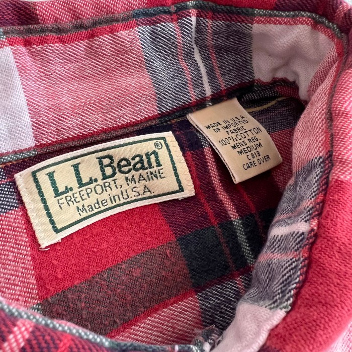 L.L.Bean USA製 エルエルビーン チェック ネルシャツ M 長袖 シャツ | Vintage.City 빈티지숍, 빈티지 코디 정보