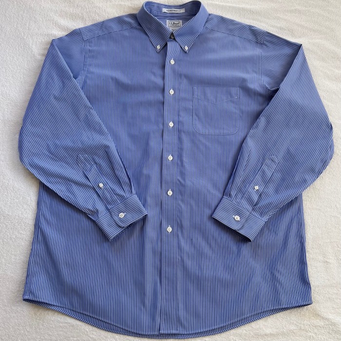 L.L.Bean エルエルビーン ストライプ 長袖 シャツ XL ブルー | Vintage.City 古着屋、古着コーデ情報を発信