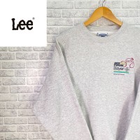 【SALE】Lee 90's 古着スウェット　ワンポイントロゴ　バックプリント　アメリカ　US アメリカ国旗　グレー | Vintage.City 古着屋、古着コーデ情報を発信