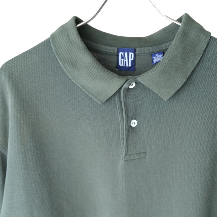 OLD GAP Green Polo Shirt | Vintage.City 빈티지숍, 빈티지 코디 정보