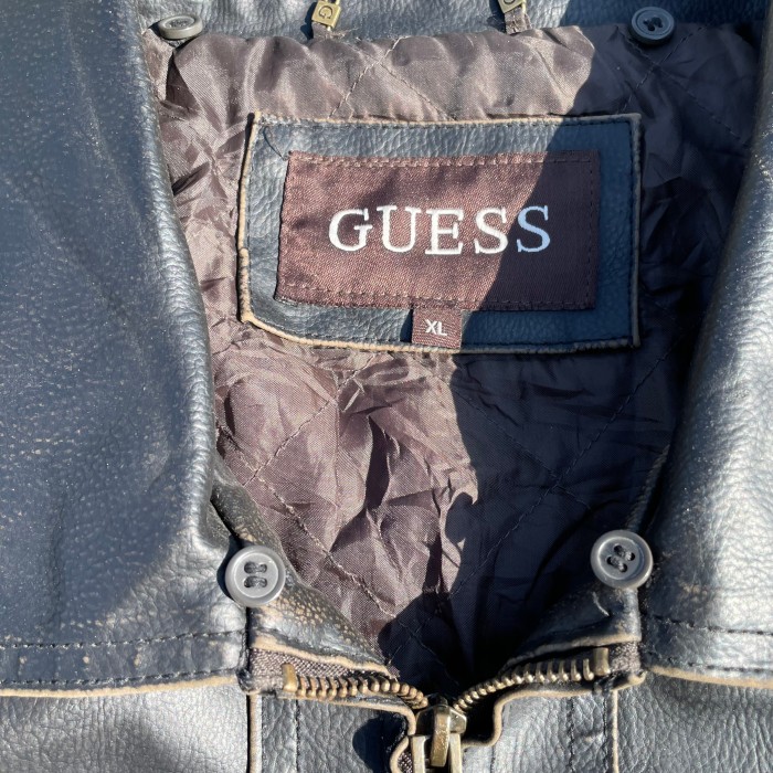 vintage GUESS ミリタリー レザージャケット | Vintage.City 古着屋、古着コーデ情報を発信