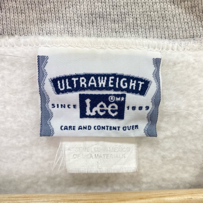 【SALE】Lee 90's 古着スウェット　ワンポイントロゴ　バックプリント　アメリカ　US アメリカ国旗　グレー | Vintage.City 古着屋、古着コーデ情報を発信