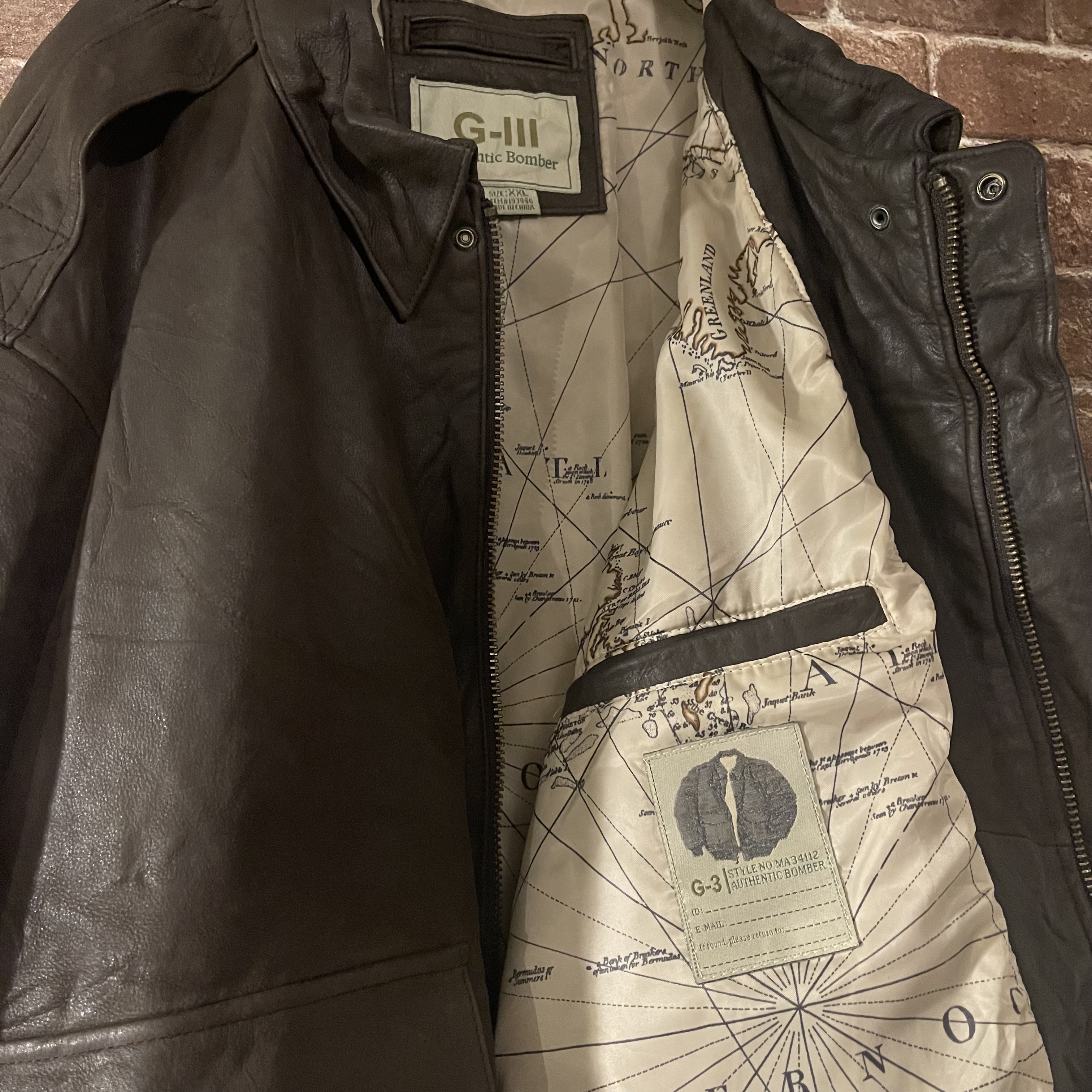 Hunt lamb ☆羊革☆ old leather bomber jacket