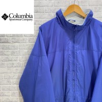 【SALE】Columbia 90's 古着 ナイロンジャケット ブルー 裏起毛 | Vintage.City 빈티지숍, 빈티지 코디 정보