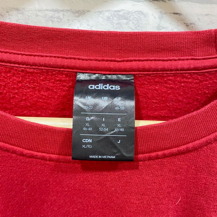 【SALE】adidas 90's 古着 スウェット スリーライン レッド ワンポイントロゴ　トラックスウェット | Vintage.City 古着屋、古着コーデ情報を発信