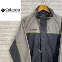 【SALE】Columbia 90's 古着 ナイロンジャケット ロゴ刺繍 グレー　ツートン | Vintage.City 빈티지숍, 빈티지 코디 정보
