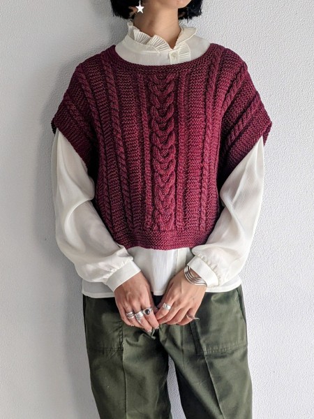 frill design blouse
raspberry pink color knit vest

https://instagram.com/labrado_vintage | Check out vintage snap at Vintage.City