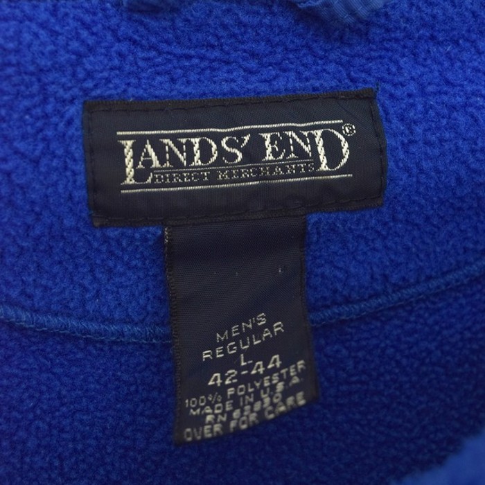 90s " lands'end " fleece pull over | Vintage.City 古着屋、古着コーデ情報を発信