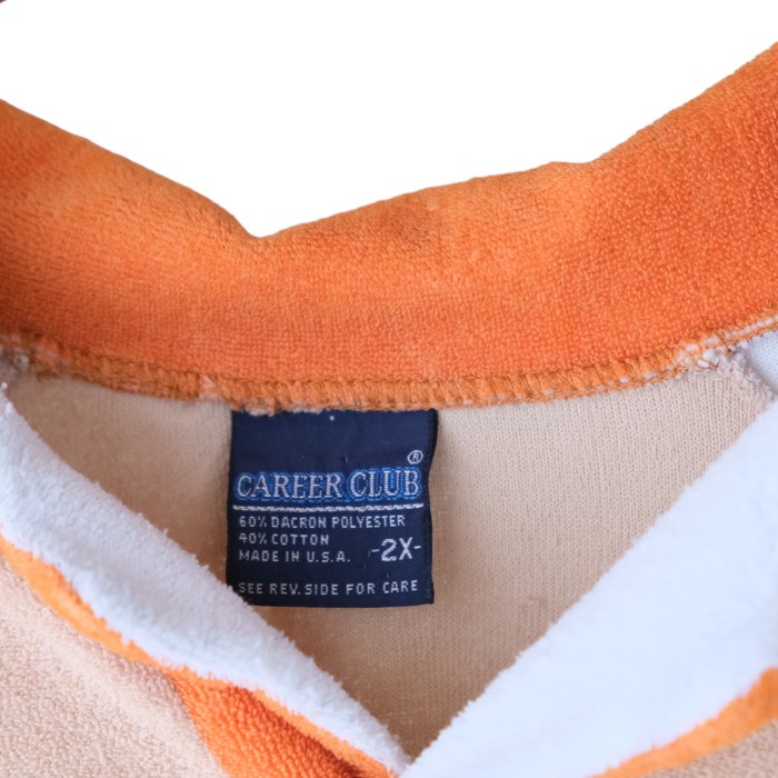 CAREER CLUB Pile Polo Shirt | Vintage.City Vintage Shops, Vintage Fashion Trends