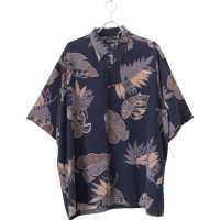 Tori Richard Silk Leaf Pattern Shirt | Vintage.City 古着屋、古着コーデ情報を発信