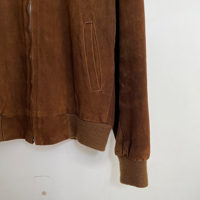 Nubuck Rib Leather Blouson | Vintage.City 古着屋、古着コーデ情報を発信