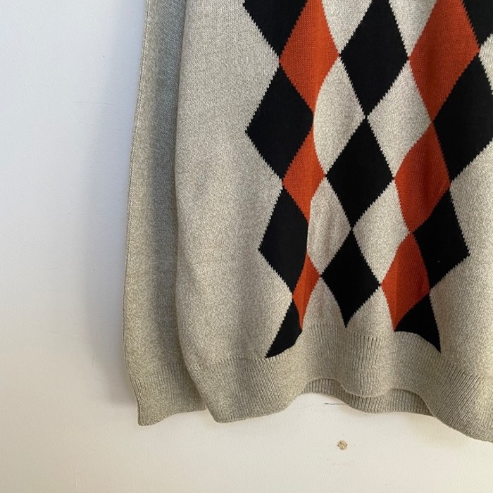 OZBAL Argyle Design P/O Knit | Vintage.City 古着屋、古着コーデ情報を発信