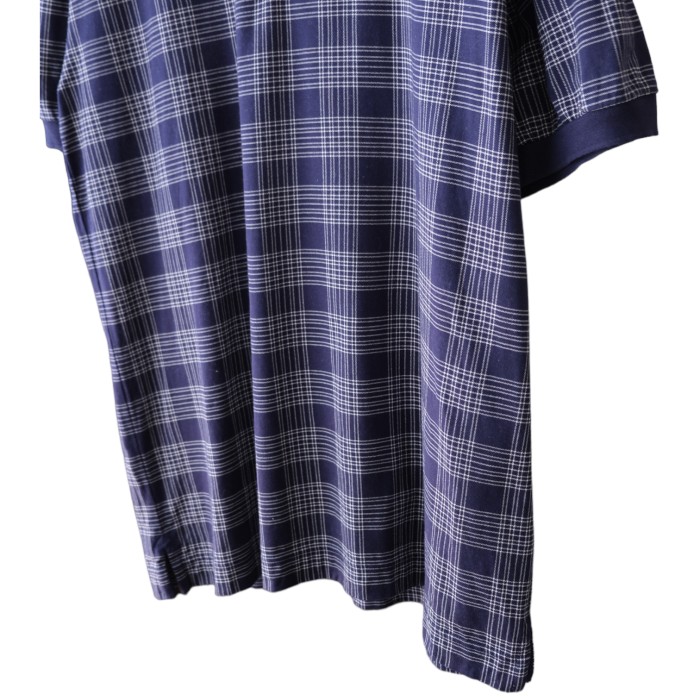 90s nautica Blue Check Polo Shirt | Vintage.City 古着屋、古着コーデ情報を発信