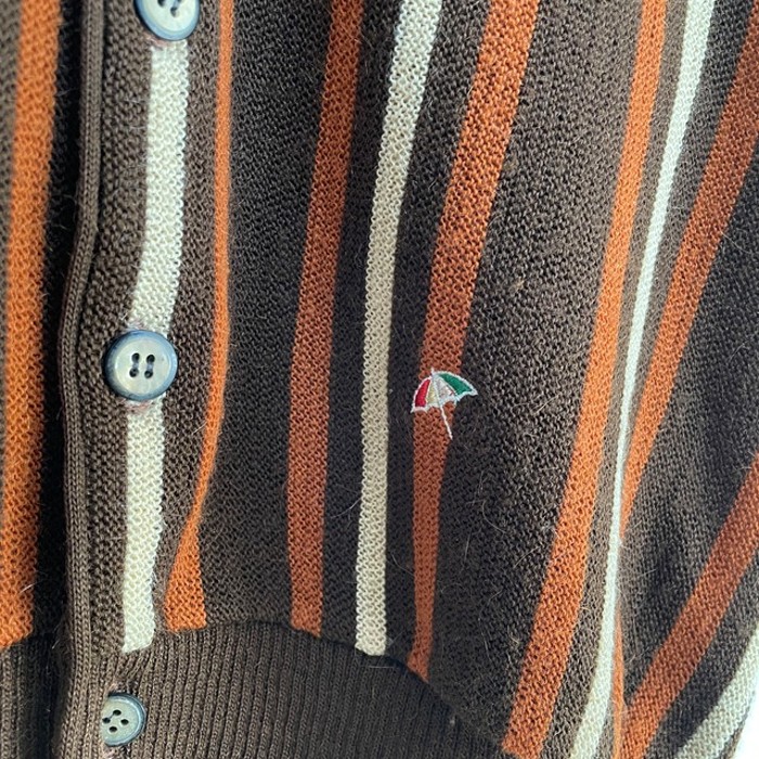 90s Arnold Parmar Stripe Design Knit Cardigan | Vintage.City 古着屋、古着コーデ情報を発信