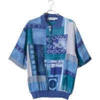 St.Croix Knits Blue Pattern Shirt | Vintage.City Vintage Shops, Vintage Fashion Trends