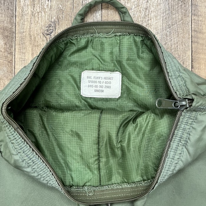 90'S アメリカ軍 USAF フライヤーズ ヘルメットバッグ OLIVE (VINTAGE