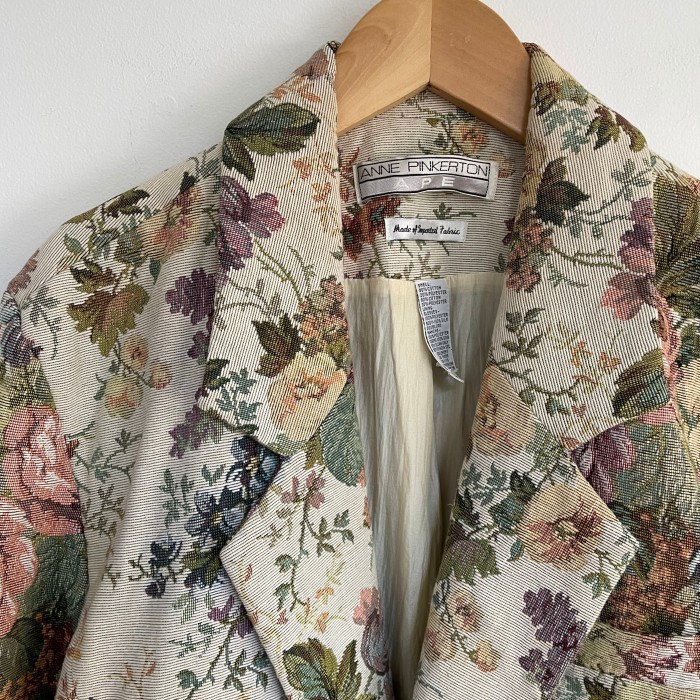 Flower Design Gobelin Double Jacket | Vintage.City 古着屋、古着コーデ情報を発信