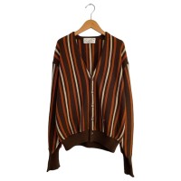 90s Arnold Parmar Stripe Design Knit Cardigan | Vintage.City 빈티지숍, 빈티지 코디 정보