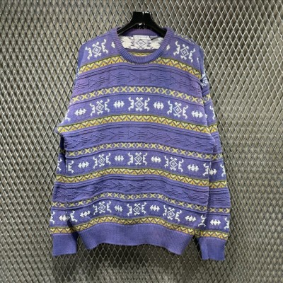 90s【Claiborne】Cotton Knit Sweater | Vintage.City 古着屋、古着コーデ情報を発信