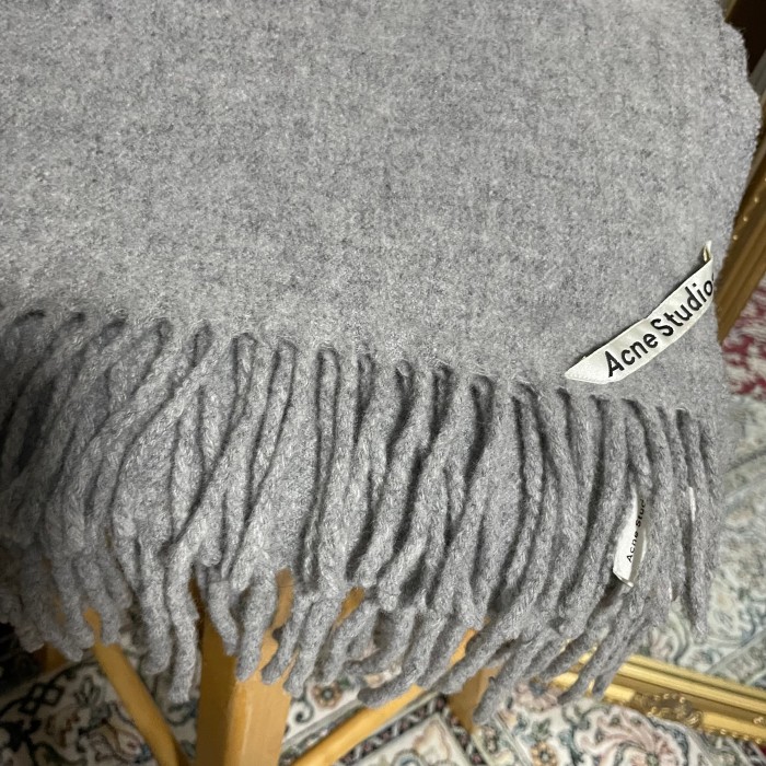 Acne Studious Big Wool Scarf Grey | Vintage.City 古着屋、古着コーデ情報を発信