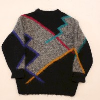Patterned Mohair Wool Knit Sweater | Vintage.City Vintage Shops, Vintage Fashion Trends
