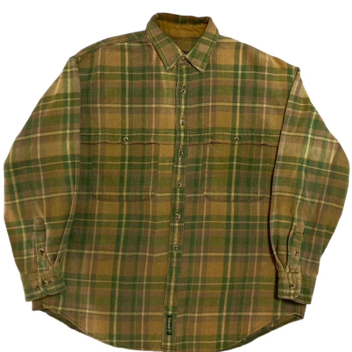【90s〜 Timberland WEATHERGEAR】Heavy Flannel Shirt | Vintage.City 古着屋、古着コーデ情報を発信