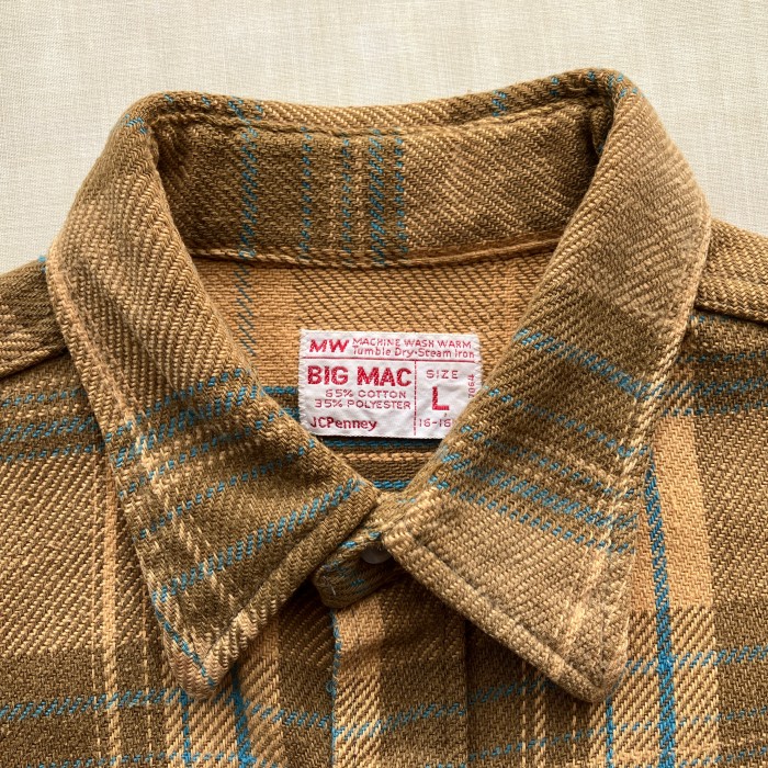 70s "BIG MAC" heavy flannel shirt - L | Vintage.City 빈티지숍, 빈티지 코디 정보