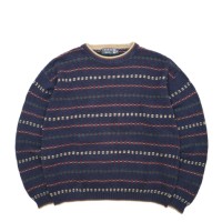 USED 90s TRADER BAY Cotton knit sweater | Vintage.City 빈티지숍, 빈티지 코디 정보