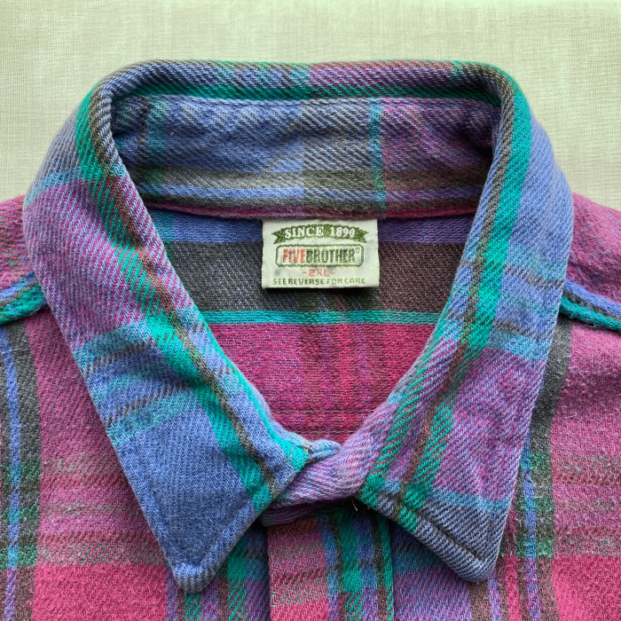 90s "FIVE BROTHER" flannel shirt  -2XL- | Vintage.City Vintage Shops, Vintage Fashion Trends