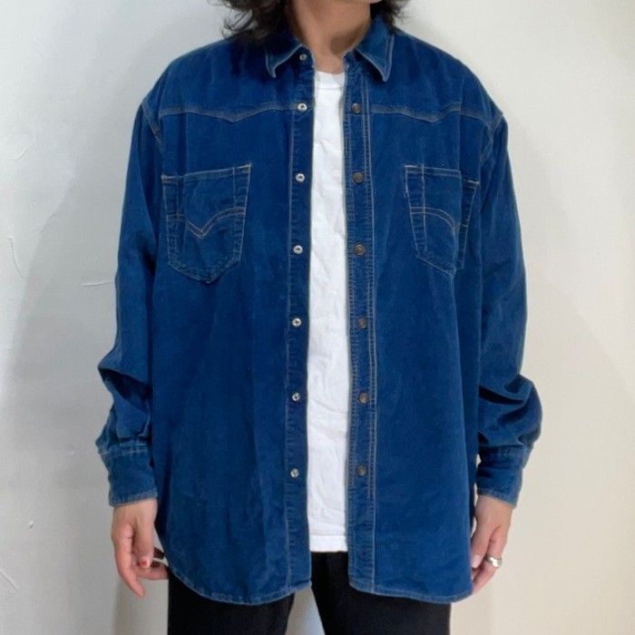 old " levi's silver tab " corduroy western shirts | Vintage.City 古着屋、古着コーデ情報を発信