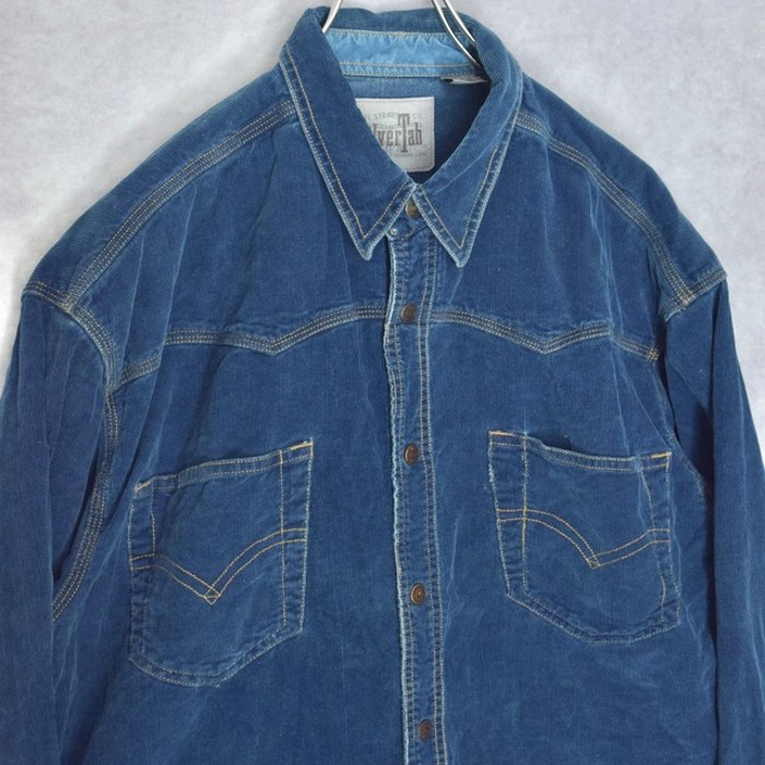 old " levi's silver tab " corduroy western shirts | Vintage.City 古着屋、古着コーデ情報を発信