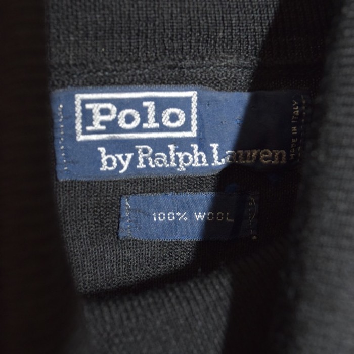 old " polo ralph lauren " black wool turtle neck hi gage knit | Vintage.City 빈티지숍, 빈티지 코디 정보