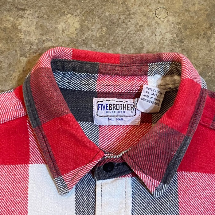 FIVEBROTHER Flannel Shirt | Vintage.City 古着屋、古着コーデ情報を発信