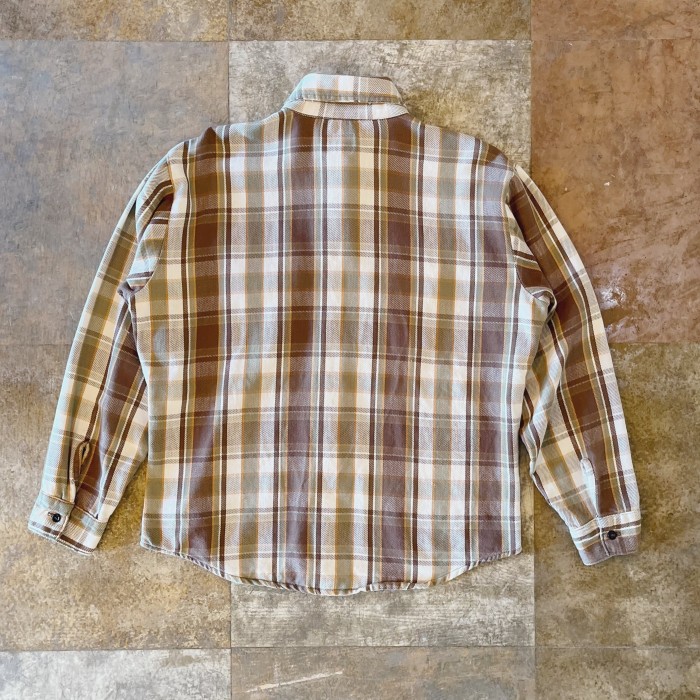 80's fivebrother cream×brown flannel shirt | Vintage.City Vintage Shops, Vintage Fashion Trends