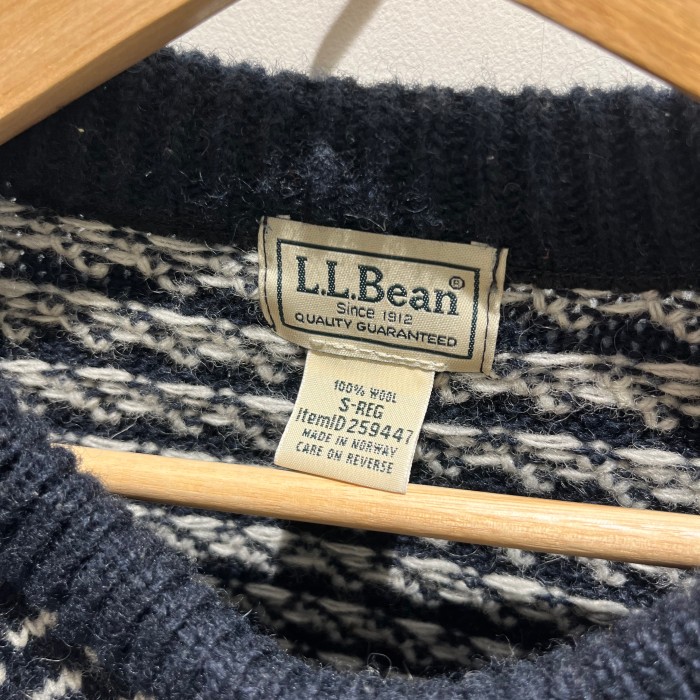 L.L.Bean ノルウェージャンクルーネックニットセーター バーズアイニット | Vintage.City 古着屋、古着コーデ情報を発信