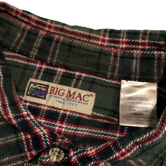 BIG MAC HEAVY FLANNEL SHIRT　【DW467】 | Vintage.City 古着屋、古着コーデ情報を発信