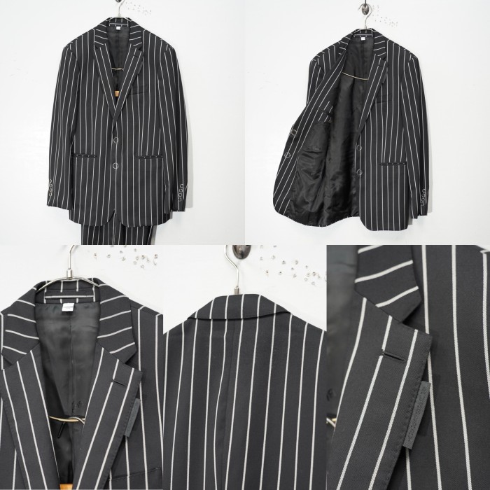 BURBERRY LONDON ENGLAND STRIPE PATTERNED SET UP SUIT MADE IN ITALY 