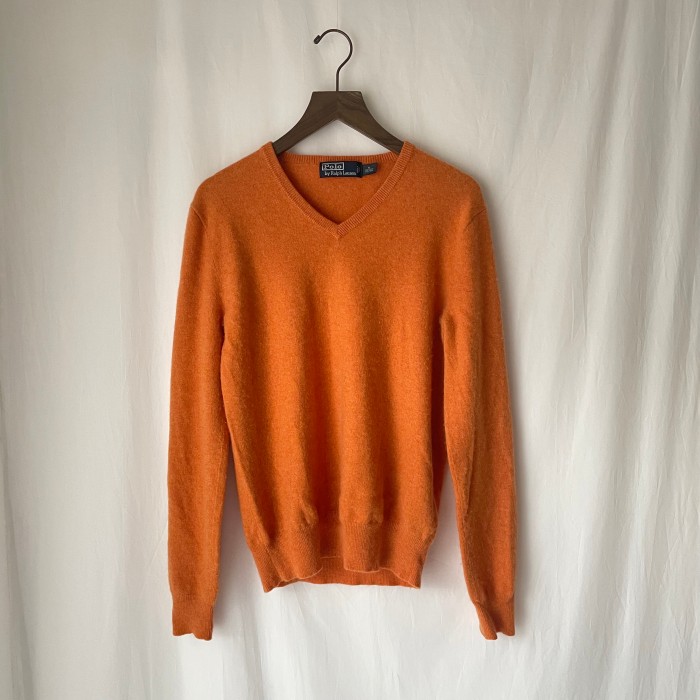 Ralph Lauren Vneck cashmere knit | Vintage.City 빈티지숍, 빈티지 코디 정보