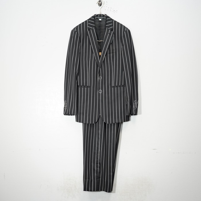 BURBERRY LONDON ENGLAND STRIPE PATTERNED SET UP SUIT MADE IN ITALY 
